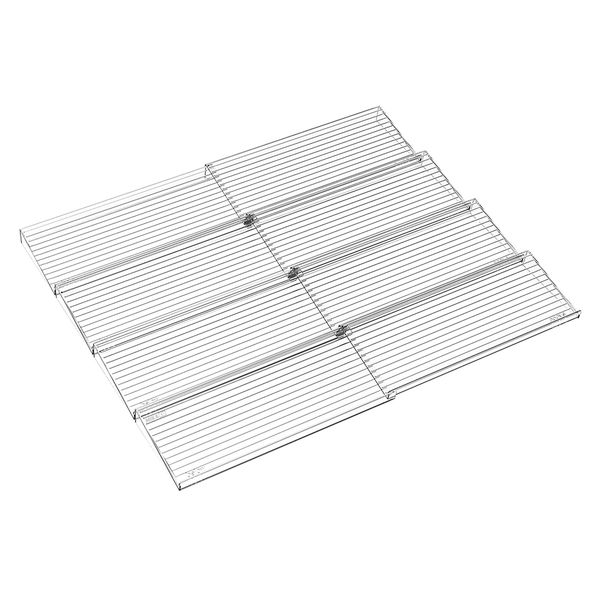 MIkaco Expandable Acrylic Spice Drawer Organizer Rack Stepped Spice Tray