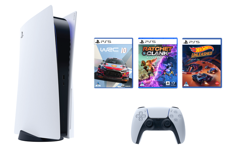 Playstation 5 Console bundle with 3 Games (PS5)