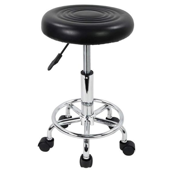 Decor Adjustable Rolling Rotatable Foot Rest Stool - 44-58cm