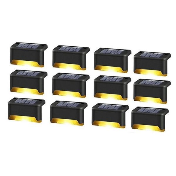 12-Piece Outdoor Solar Deck Lights