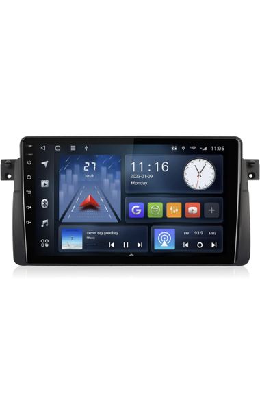 9 Inch Android GPS Navigation Radio with CarPlay 2GB+32GB Compatible with BMW E46 3 Series