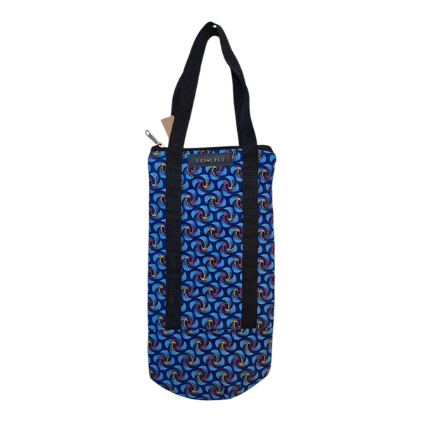 Gift Emporium Shweshwe Wine Bag - Blue