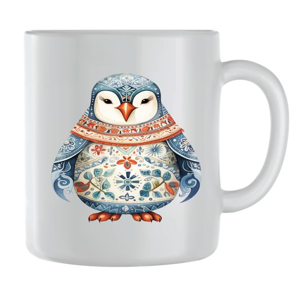 Light Blue Coffee Mugs for Men Women Penguins Lovers Graphic Present 127