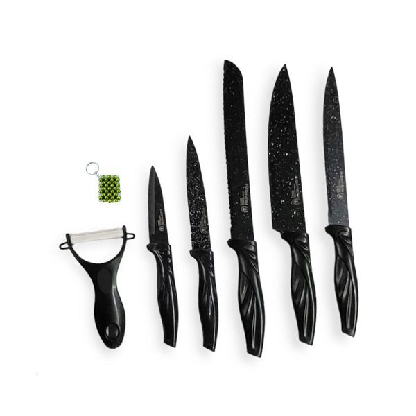 6-Piece Knife Set - Essential Kitchen Cutlery Collection + Key Holder