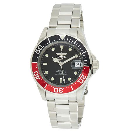 invicta pro diver black and red