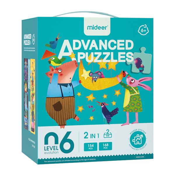 Mideer Level 6 2-in-1 Progressive Puzzle: Imagination