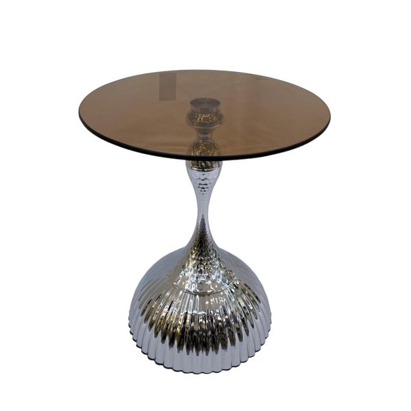 Light Luxury Style Table Tempered Glass Transparency Coffee Side Table
