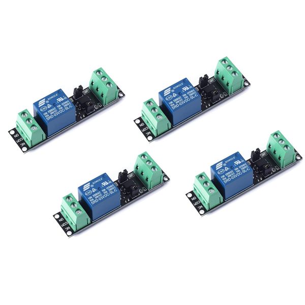 4Piece DC 1 Channel Optocoupler 3V/3.3V Relay High Level Driver Module Board