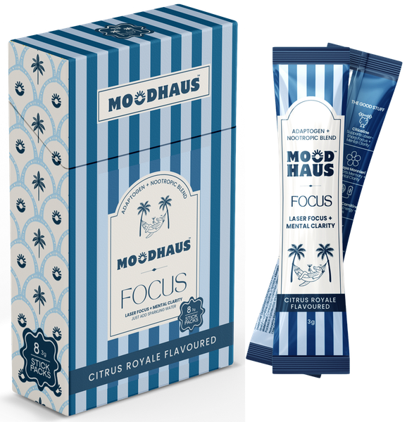 8 Pack | Adaptogen Nootropic | Focus | Mental Clarity | Citrus | Moodhaus