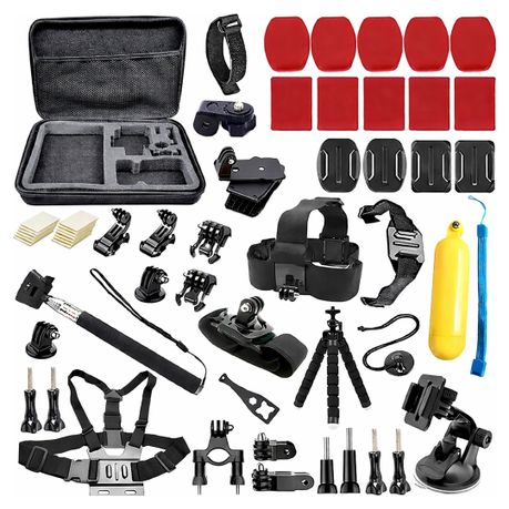 54 in 1 Action Camera Accessories Kit for GoPro Hero& DJI Osmo with Case Image