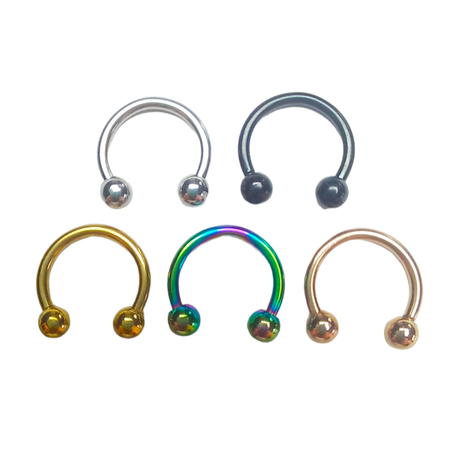 Curved hot sale barbell piercing