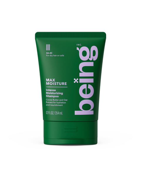 Being Max Moisture Shampoo for Dry &amp; Coily Hair (4a-4c) - 354 Ml