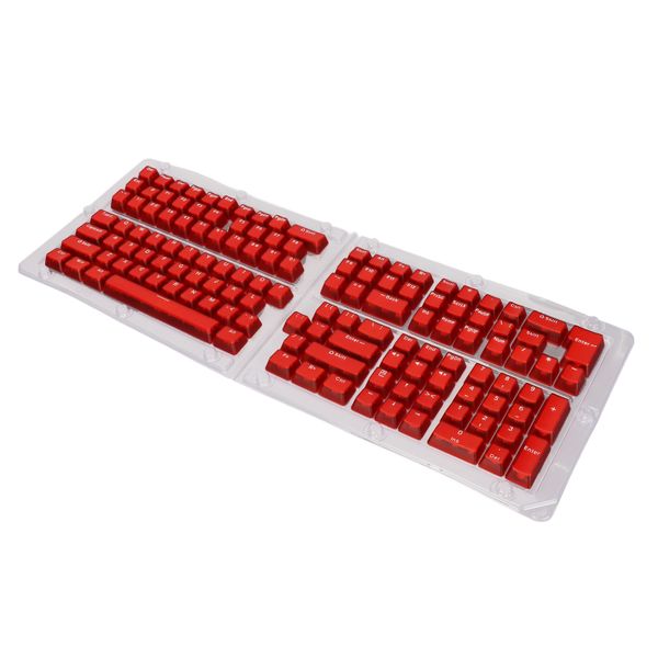Transparent Red Keycaps