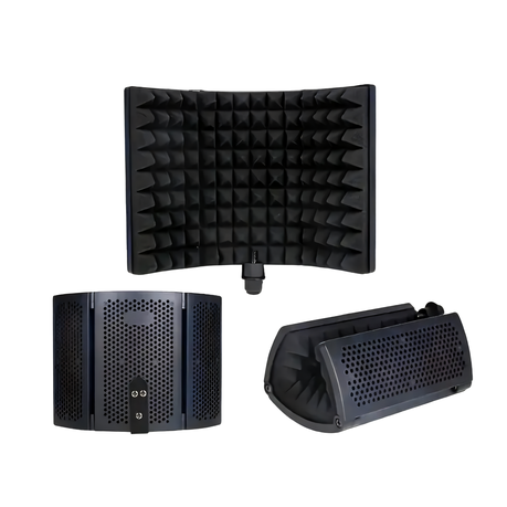 Studio Microphone Isolation Shield - Windproof & Soundproof Foam Panel 1pc Image