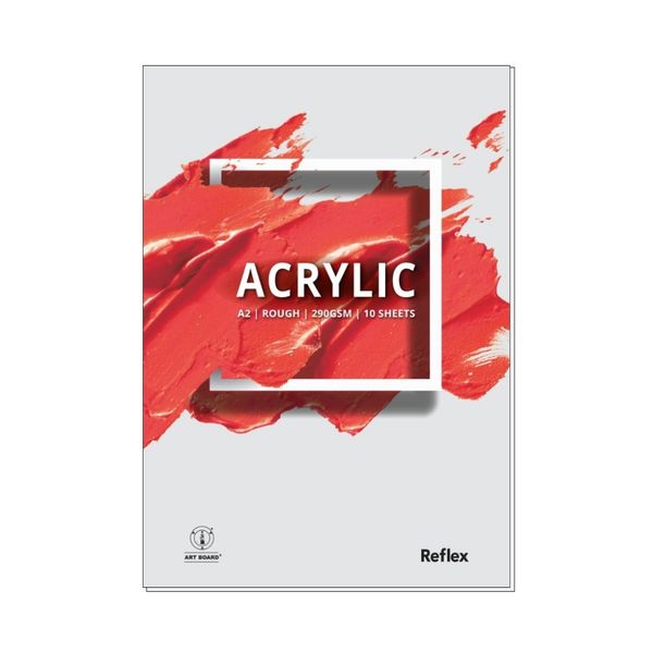 Reflex Acrylic Pad 290gsm A2 10sht