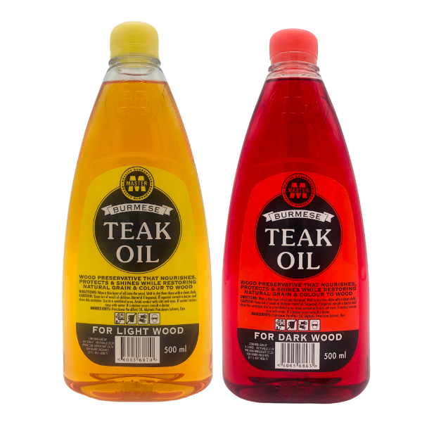 Burmese Teak Oil for Wood Furniture Combo Pack - 500ml