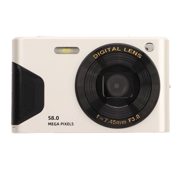 58MP Smart Camera, 4K HD, Face Recognition, Auto Focus, 2.7" TFT, White