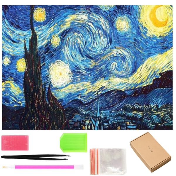16x12" Diamond Painting DIY Kits, Full Drill Round Dot Diamond Arts Crafts