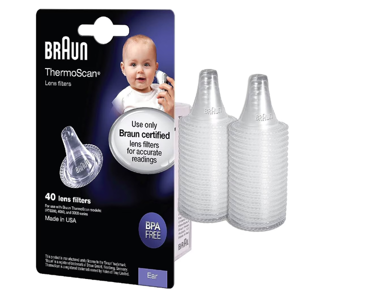 Braun Baby Thermometer Lens Filters, 40-Piece Pack