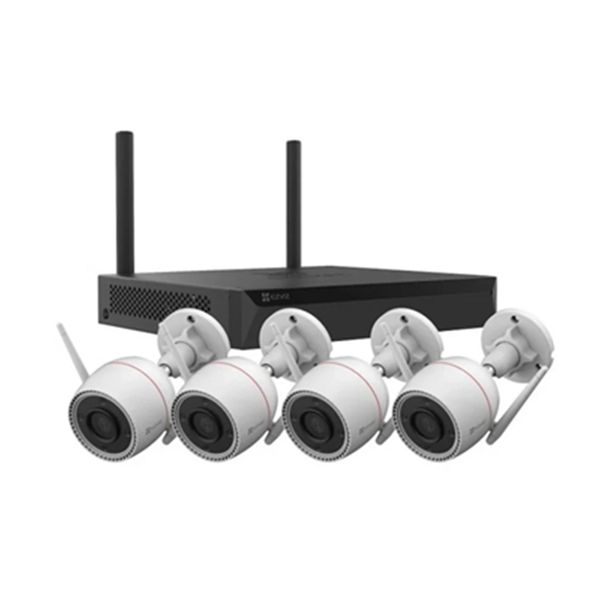 EZVIZ Wireless CCTV Kit - 4×4MP Wi-Fi Cameras + 8CH NVR, 2K+, Night Vision