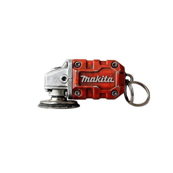 Makita Inspired Mini Grinder Keychain - Realistic Miniature Power Tool