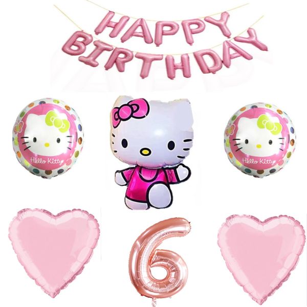 Hello Kitty Balloon Set 6 Year