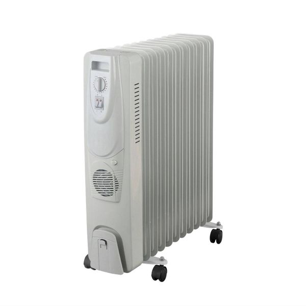 2900W Electric Oil-Filled Radiator 11-Fin Heater for Family Use