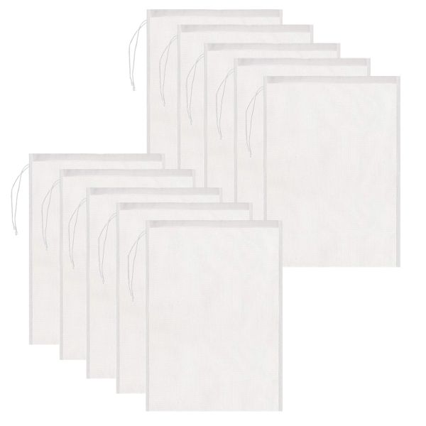 10PCS Soy Milk Filter Bags Nut Milk Bags Reusable Food Strainer Bags