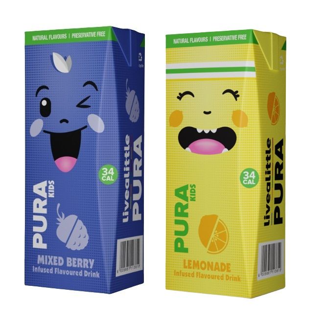 Pura Kids Berry & Lemonade Combo Infused Flavoured Drink (Pack of