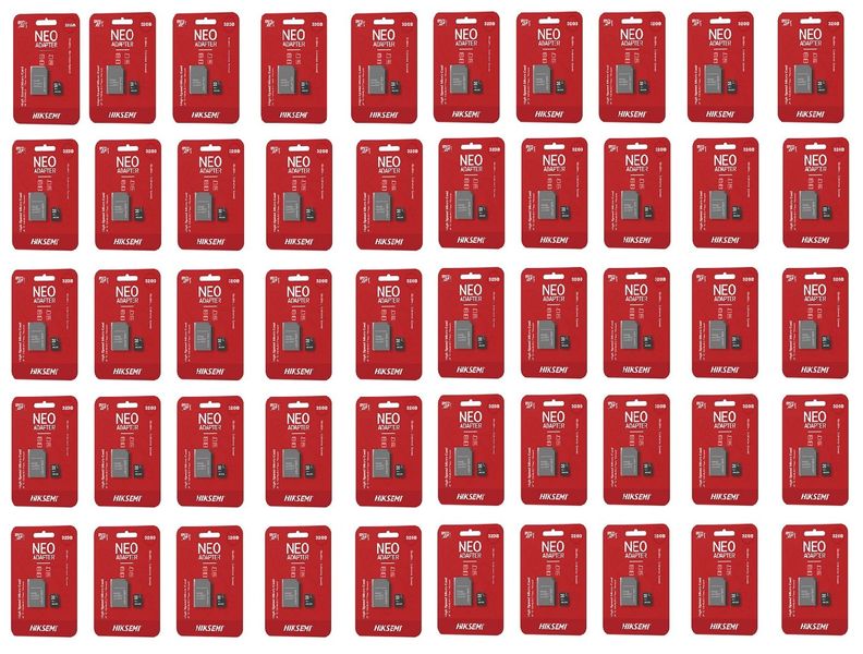 HIKSEMI Neo 32GB Micro SD Card with Adapter (Pack of 50)