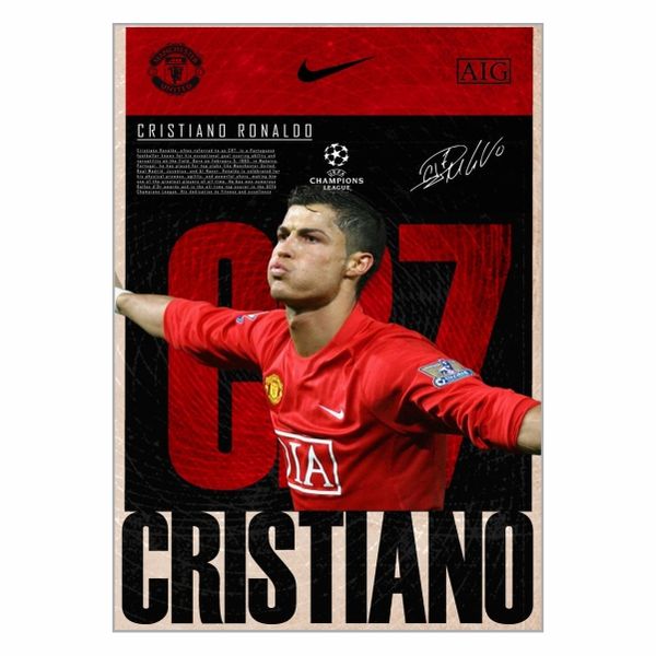 CR7 Man United Poster - A1