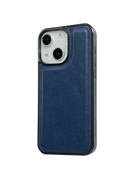 Cowhide Textured Leather + Thin Phone Case Compatible With iPhone 15 Case