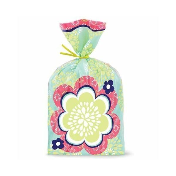 Wilton 20pk Blossoms Flower Party Candy Treat Sweet Gift Bags Ties