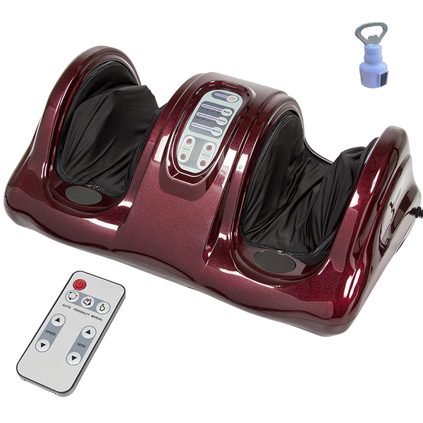 Foot And Calf Massage With Remote Control With A Bottle Opener
