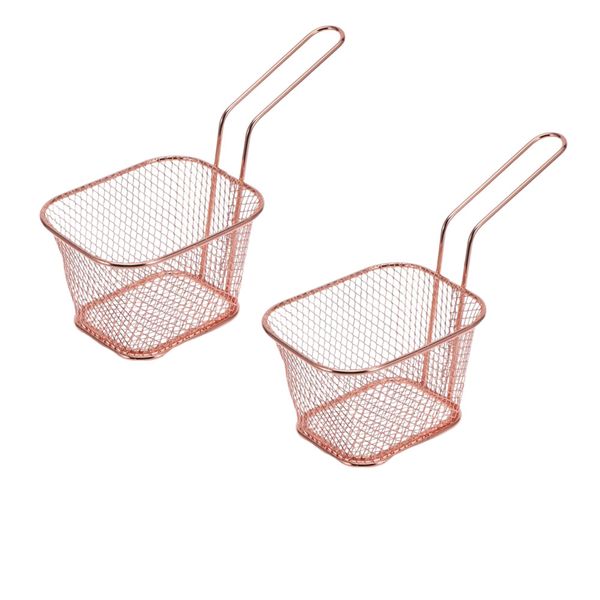 Set Of 2 Deep Fryer Basket With Metal Handle HY-190