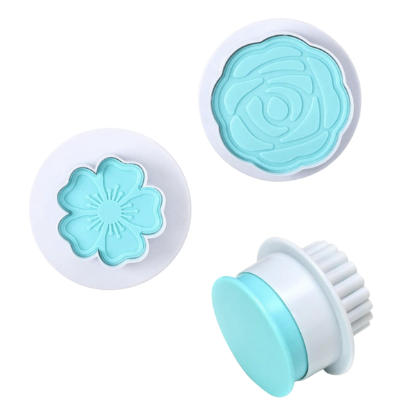 Floral Plunger Cookie and Fondant Cutters - Set of 2