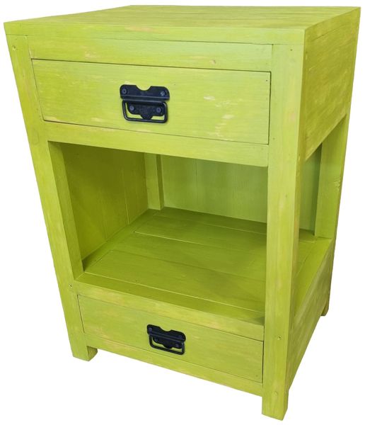 GC Hein Lime Rustic Bedside/Nightstand Table or Pedestal, made from Wood