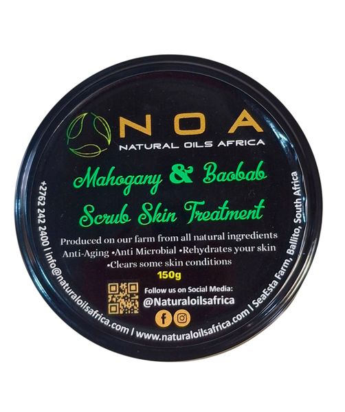 Mahogany and Baobab Scrub Skin Treatment