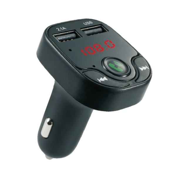 ALLISON - ALS-A22 - Dual USB Car Charger With LED Display - Black