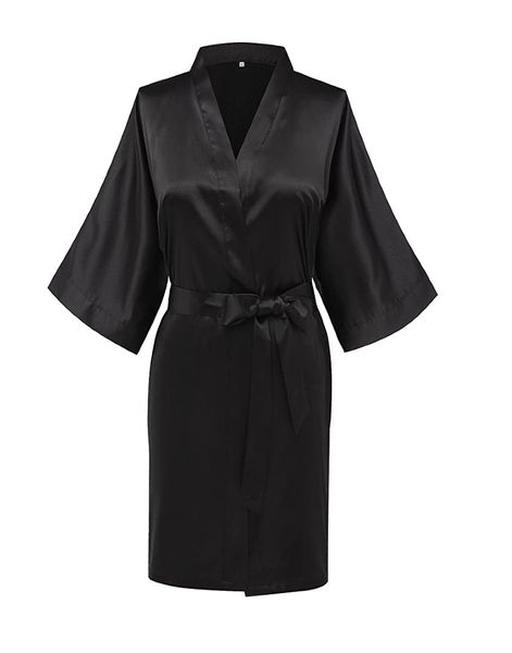 Womens Bride Bridesmaids Robe Satin Kimono Robes Wedding &amp; Bridal Party