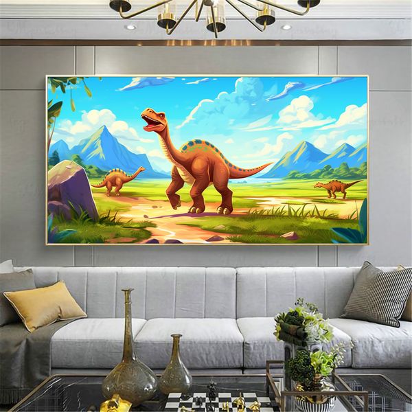 Canvas Wall Decor - Dinosour Safari - 0498