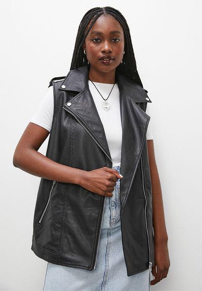 Sleeveless Biker Jacket