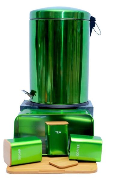 Zamudi 5 Piece Bread Bin and Canister Set