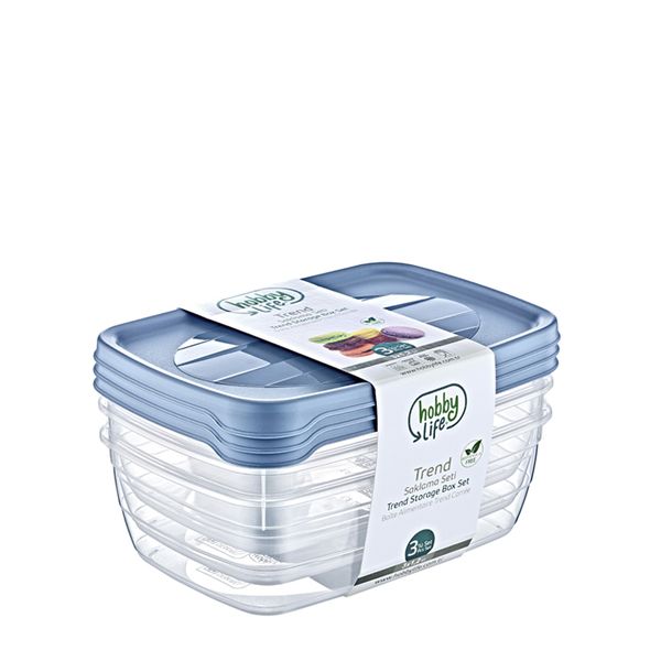 Trend Rectangular Storage Box 3 x 1,2 L