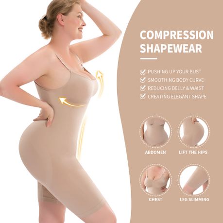 Full Body Shapewear Butt Lift Shapewear & Total Abs Control Body Shape –  prettieme
