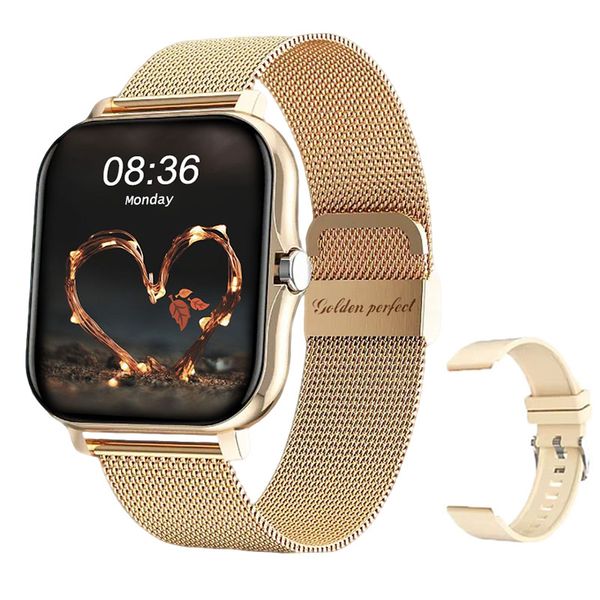 Golden Perfect Women's Fitness Smartwatch | Dual Strap Gym &amp; Sport Tracker
