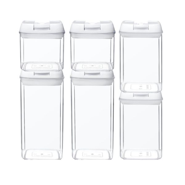 Food Containers Set of 6 Airtight