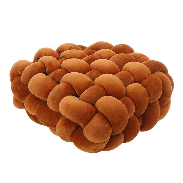 Spandex Outer Square Velvet Knot Pillow