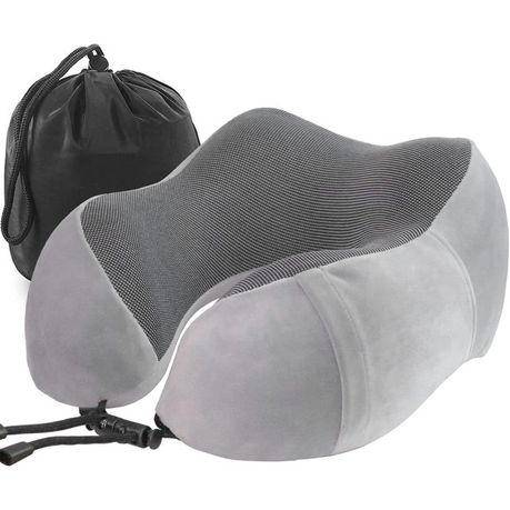 Travel Mate Curved Top Memory Foam Travel Pillow T 068 Grey Daily Sale Shop