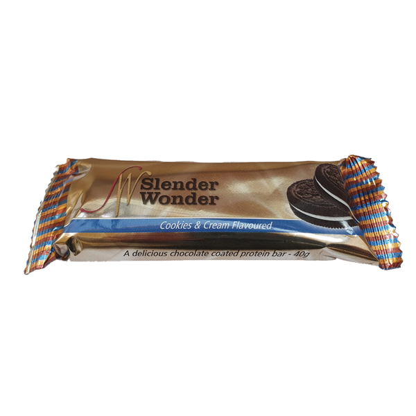 Slender Wonder Cookies &amp; Cream protein Bar